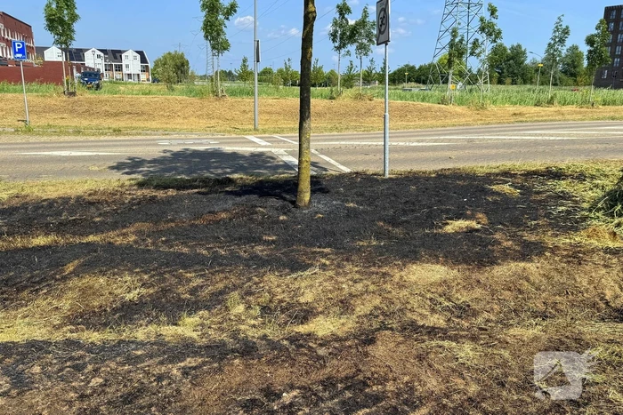 Brand ontstaan tijdens maaiwerkzaamheden