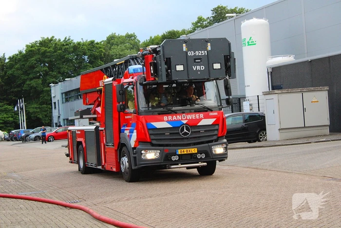 Flinke rookontwikkeling bij industriebrand