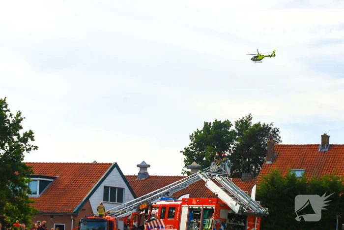 Zeer grote brand op golfbaan