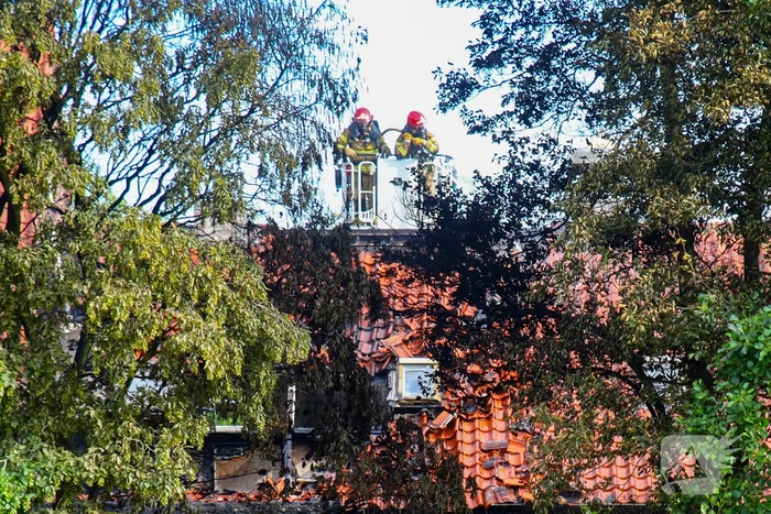 Zeer grote brand op golfbaan