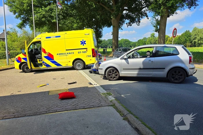 Motorrijder gewond bij aanrijding met automobilist