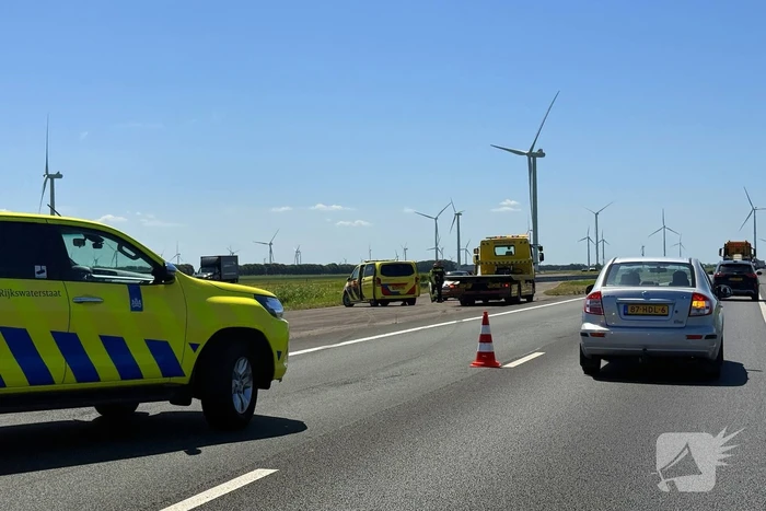 Ongeval op snelweg veroorzaakt hinder