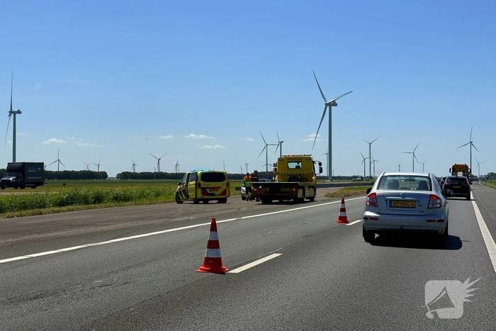 Ongeval op snelweg veroorzaakt hinder