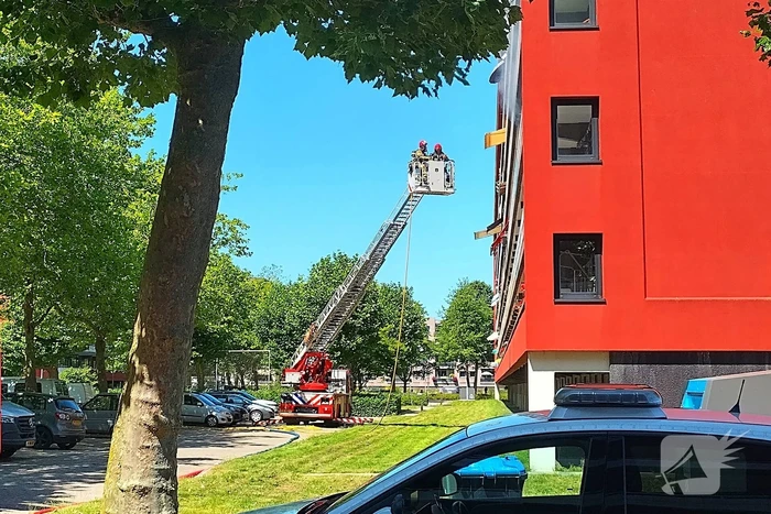 Bewoners ontkomen aan brand