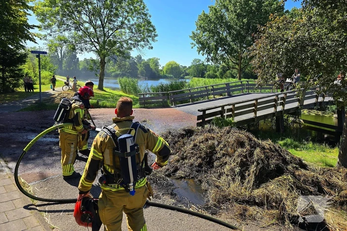 Rietbrand effectief geblust door brandweer