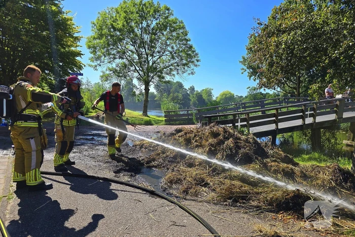 Rietbrand effectief geblust door brandweer