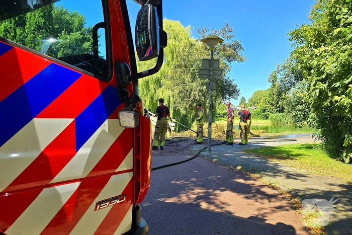 Rietbrand effectief geblust door brandweer