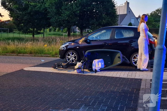 Botsing tussen auto en bakfiets