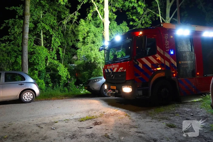 Brand ontdekt door buurvrouw