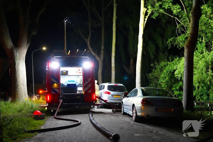 Brand ontdekt door buurvrouw