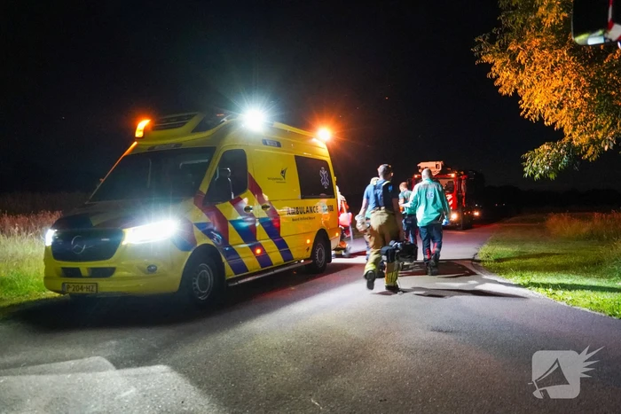 Man gewond bij nachtelijk vaartuigongeval