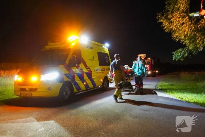Man gewond bij nachtelijk vaartuigongeval