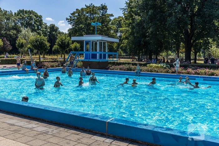 Limburgers genieten van verfrissing in zwembad