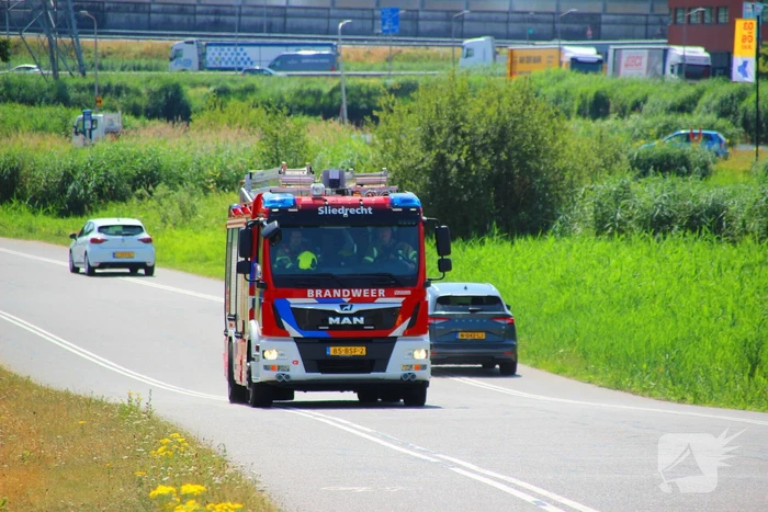 Brand in berm en struikgewas