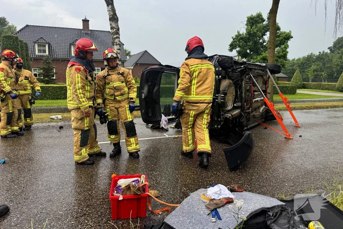 Gewonde en ravage na ongeval, veroorzaker aangehouden