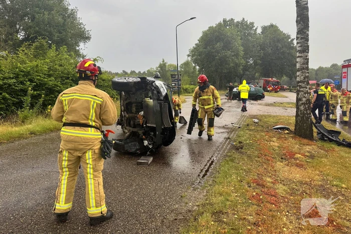 Gewonde en ravage na ongeval, veroorzaker aangehouden