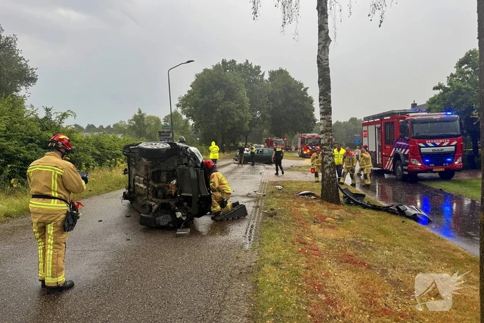 Gewonde en ravage na ongeval, veroorzaker aangehouden