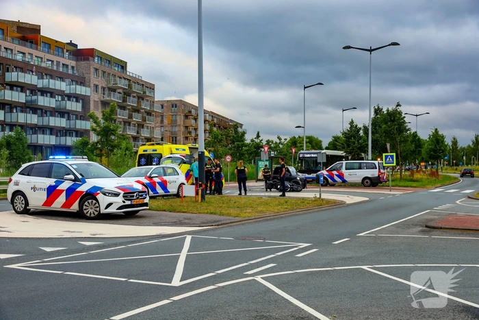 Motorrijder gewond na aanrijding met brommobiel