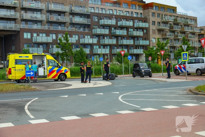 Motorrijder gewond na aanrijding met brommobiel