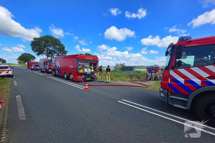 Bermbrand breidt zich snel uit