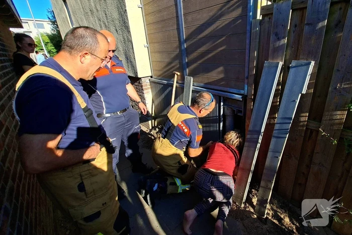 Brandweer bevrijdt kat