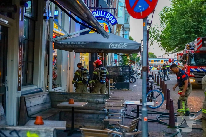 Brand in winkel onder controle