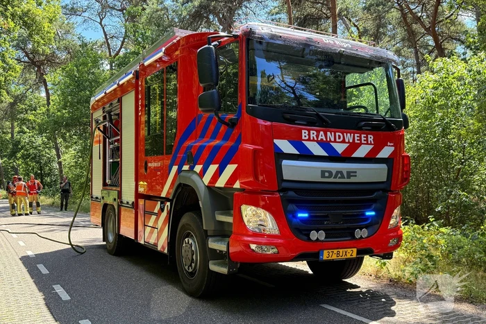 Brandweer bestrijdt natuurbrand