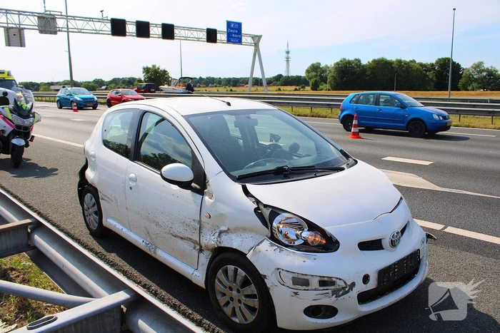 Aanrijding met letsel op snelweg