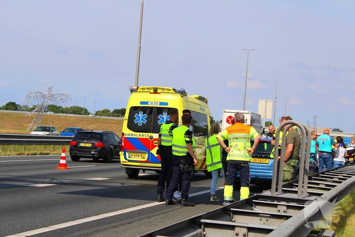 Aanrijding met letsel op snelweg