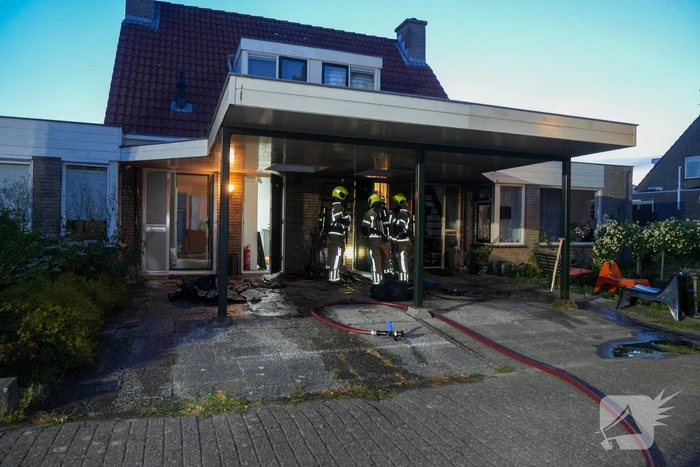 Woningbrand veroorzaakt schade