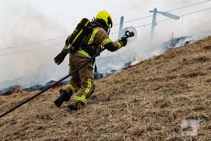 Treinverkeer plat door bermbrand bij station
