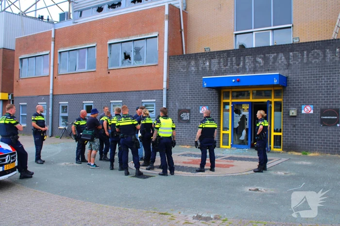 Vernielingen bij voormalig stadion