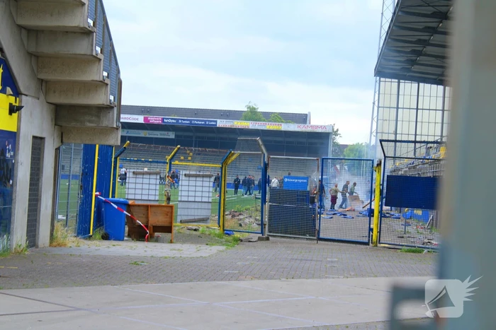 Vernielingen bij voormalig stadion