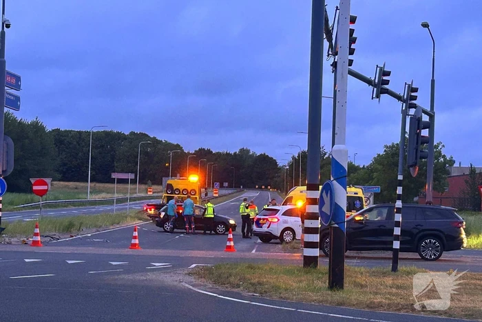 Ongeval met drie auto's