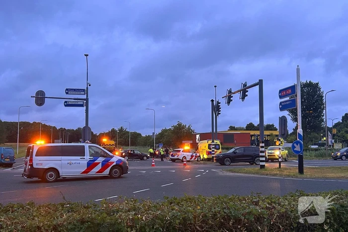 Ongeval met drie auto's