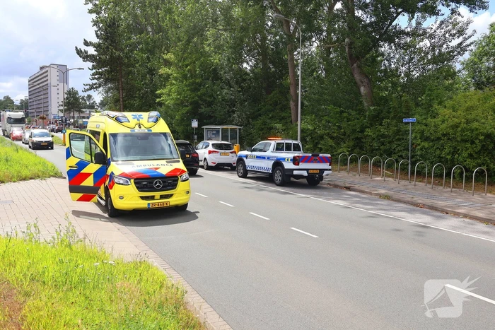 Fietser aangereden door sleepkabel