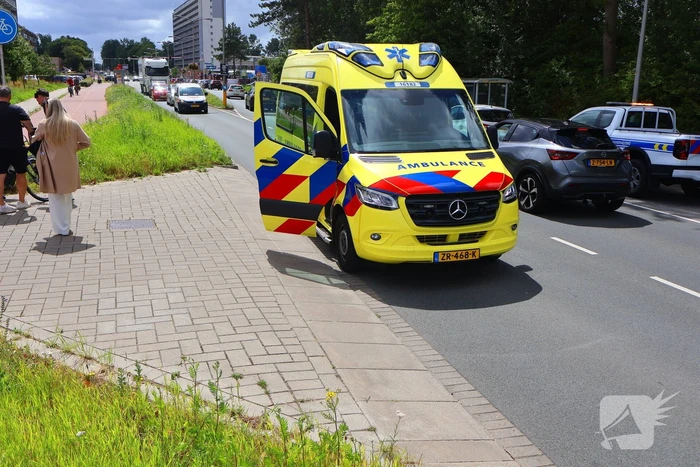 Fietser aangereden door sleepkabel