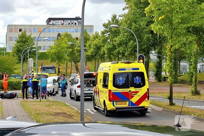 Verkeerslichten buiten werking door klap
