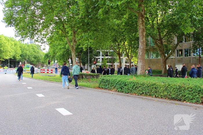 Mobiele eenheid ingezet bij protest