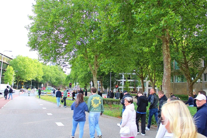 Mobiele eenheid ingezet bij protest
