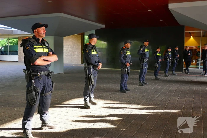 Mobiele eenheid ingezet bij protest