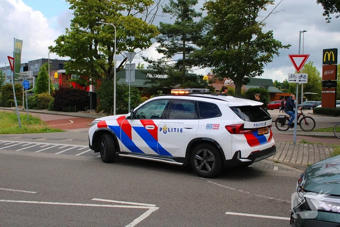 Fatbike geschept door auto bij afslag