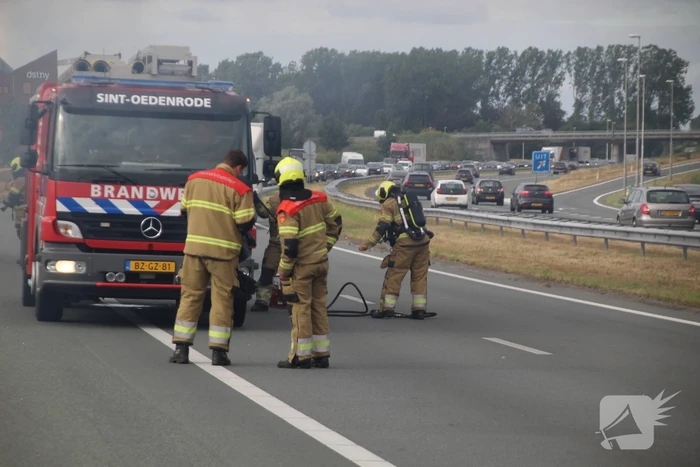 autobrand leidt tot snelwegafsluiting