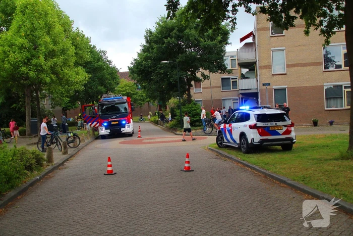 Persoon gecontroleerd na brand in flatwoning