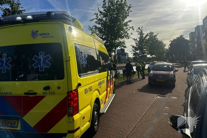 Fietser in botsing met auto