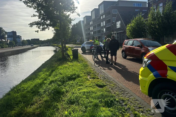 Fietser in botsing met auto