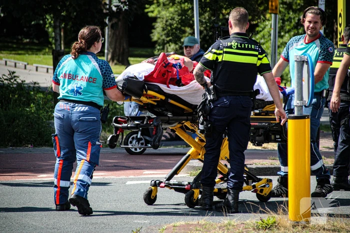 Scooterrijdster gewond na val