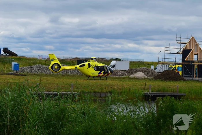 Traumahelikopter landt voor medisch noodgeval