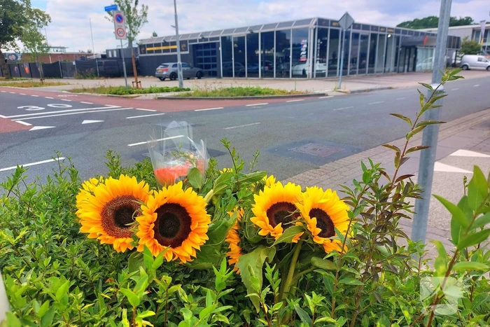Bloemen na tragisch ongeval