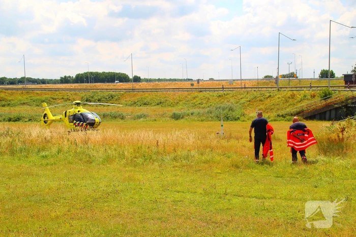 Traumahelikopter ingezet na aanrijding